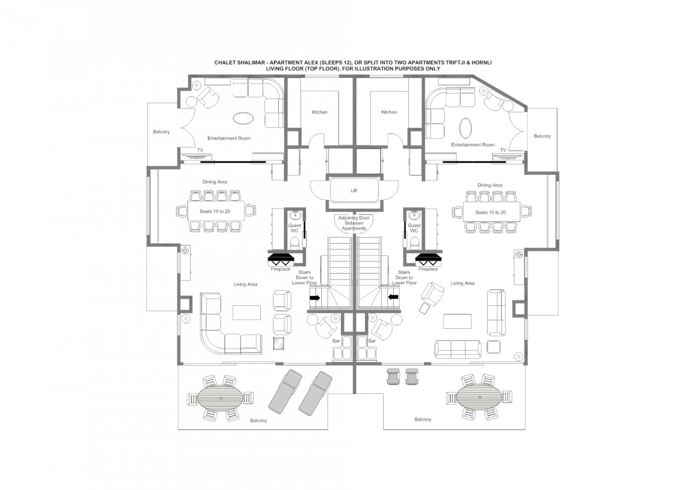 Chalet Alex Zermatt Floor Plan 1